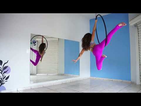 Sequência de Lira Acrobática Iniciante - Aerial Hoop Beginners