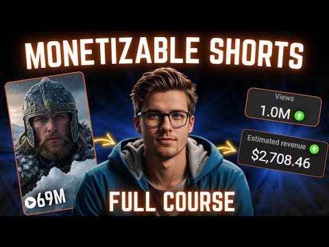 How I Create MONETIZABLE Shorts using AI - FULL COURSE ($900/Day)