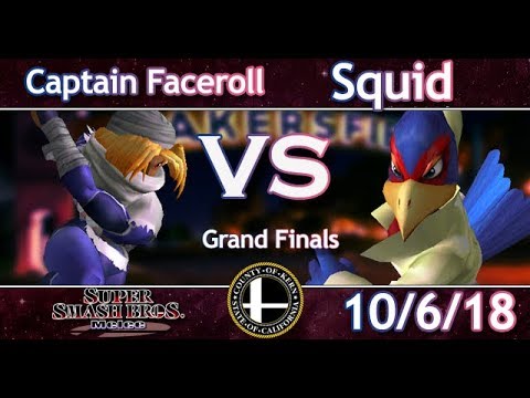 Captain Faceroll (Sheik) vs. Squid (Falco) RowdyCon 2018 Grand Finals (10-06-18)