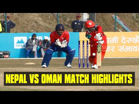 OMAN VS NEPAL ODI MATCH HIGHLIGHTS | ICC WORLD CUP DIVISION TWO LEAGUE CRICKET | OMAN WON BY 18 RUNS (OMAN VS NEPAL ODI MATCH HIGHLIGHTS | ICC WORLD CUP DIVISION TWO LEAGUE CRICKET | OMAN WON BY 18 RUNS)