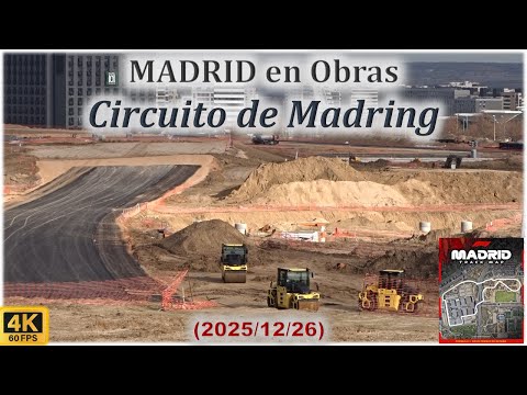 🚧 Madrid en Obras 🚧 Circuito de Formula 1 Madring - Un año antes del GP de España 2026 (2025/12/26)
