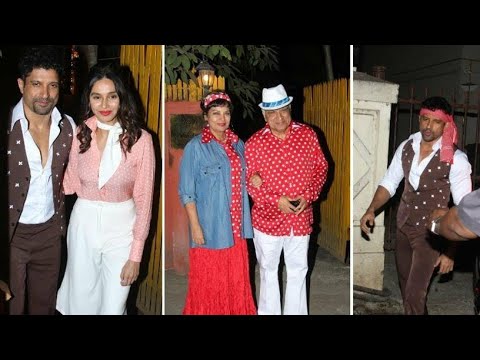 Javed Akhtar Birthday Bash | Farhan Akhtar | Anil Kapoor | Ali Fazal | Aamir Khan| Retro Look Party