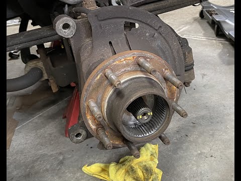 Replacing the leaking front inner axle seals on the Excursion