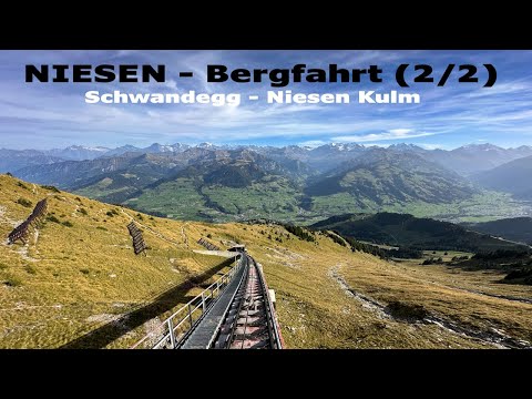 Niesen Bergfahrt in Echtzeit | Schwandegg - Niesen Kulm (2/2) | Schweiz im Herbst | 4K