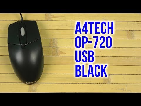 Мышь A4Tech OP-720 USB черный - Видео