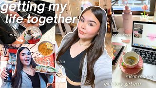 GETTING MY LIFE TOGETHER: productive reset vlog, motivating & getting stuff done!