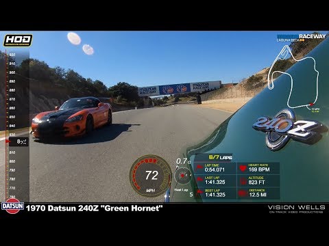 180217-HOD Laguna Seca - 1970 Datsun 240Z "Green Hornet" (Highlights)