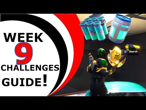 FORTNITE WEEK 9 CHALLENGES GUIDE - SEASON 9 - Secret Battlestar and more...