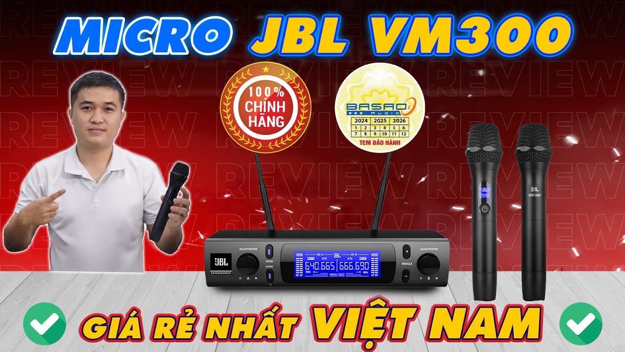 Video sản phẩm Micro không dây JBL VM300