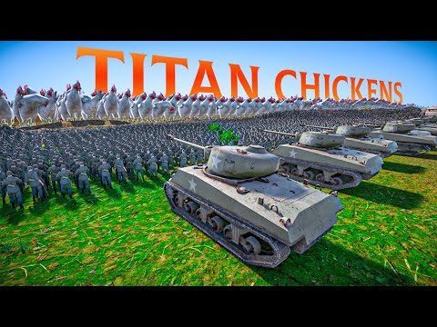 GERMAN ARMY vs 1000 GIANT CHICKENS | Ultimate Epic Battle Simulator 2 | UEBS 2