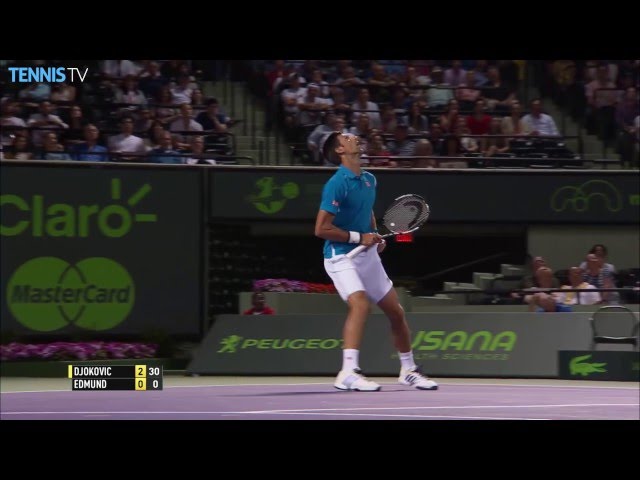 Djokovic Makes Unbelievable Catch Miami 2016