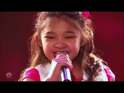 Amazing Child sing "Girl On Fire" AGT- Angelica Hale