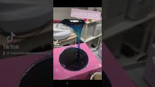 🍑 The Naked Peach practices The 15 Minute Comfort Hard Wax Technique! #skin #wax #waxing #skincare
