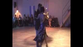 demo Celeste Rey y Sebastian Nieva "de milonga van El Centro "13 april 2013 deel1