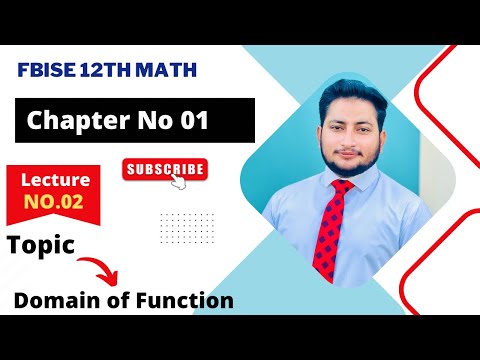 Domain of Function || Ch 1 Function and Limits || 12th Class Math