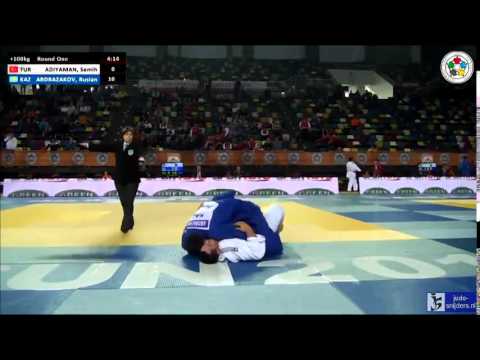 Judo 2014 Grand Prix Samsun: Adiyaman (TUR) - Abdrazakov (KAZ) [+100kg]