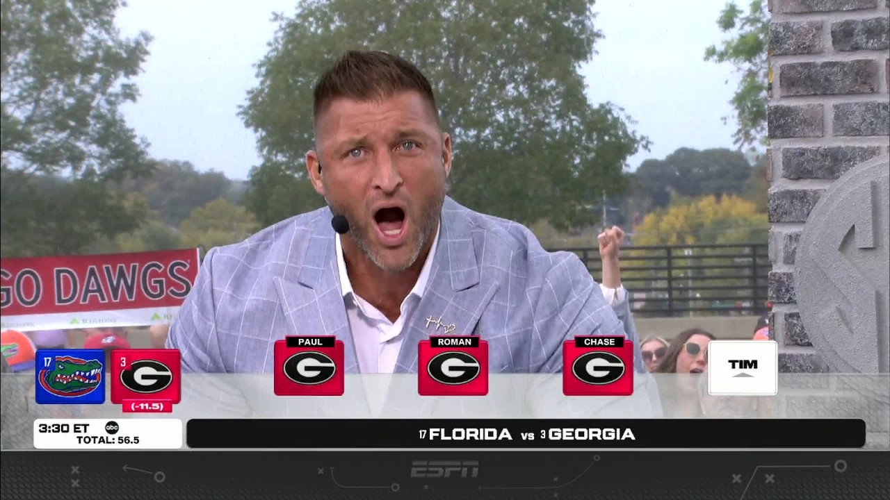 🚨 Week 9 SEC college football picks 🚨 Tim Tebow BRINGS THE ENERGY for Florida 🐊 | SEC Nation