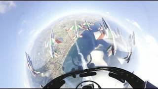 Le prove delle Frecce Tricolori a Salerno