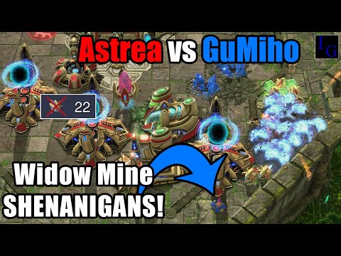 GuMiho's Unstoppable WIDOW MINE! (vs Astrea) | StarCraft 2 SC2 Katowice 2023 Highlight Pro PvT Match