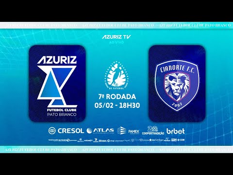 AZURIZ X CIANORTE  FC  7ª  RODADA PARANAENSE 2023   Narração Marcos Weber Reportagem Cledson Oldoni