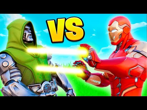 WHAT HAPPENS IF BOSS IRON MAN AND DOOM MEET IN THE SAME GAME!! Fortnite ITA