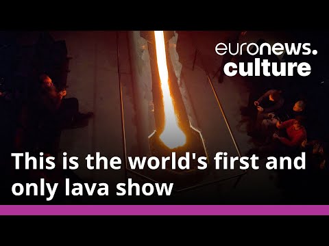 Molten hot: Icelandic show recreates volcanic eruptions by pouring lava into a room full of people