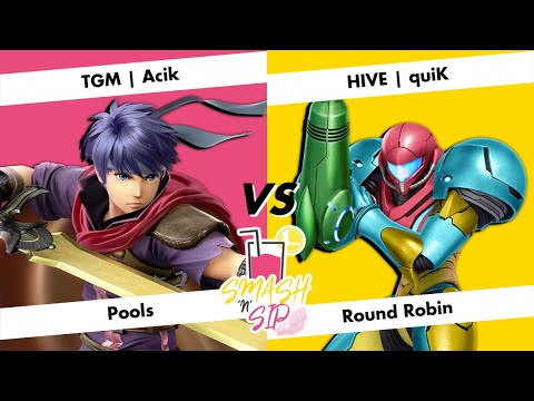 Smash'n'Sip Refill #32 - Pools - TGM | Acik (Ike) vs. HIVE | quiK (Samus)