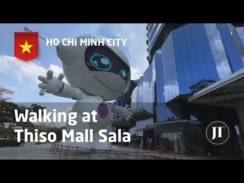 Walking at the newest shopping mall in Ho Chi Minh City, Thiso Mall Sala
