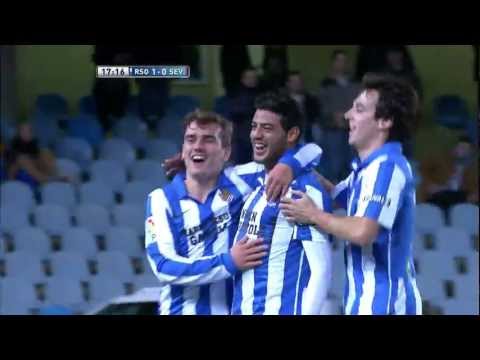 Gol de Vela en el Real Sociedad (1-0) Sevilla FC - HD