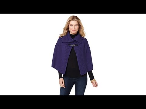 Jamie Gries Collection Cropped Military Poncho