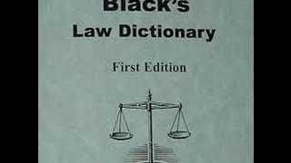 Black's Law Dictionary. It's a TRAP!
