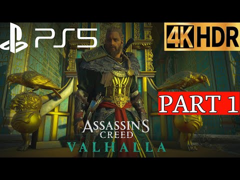Assassin's Creed Valhalla PS5 4K HDR 60FPS Gameplay Walkthrough Part 1 Intro (FULL GAME)