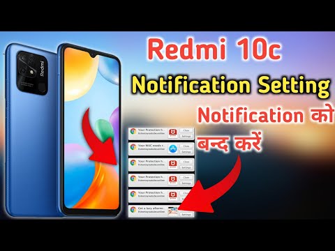 Redmi 10c Notification Setting" How to hide & unhide notification in Redmi 10c