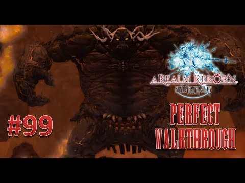 Final Fantasy XIV A Realm Reborn Perfect Walkthrough Part 99 - The Navel (Hard) TITAN Hard Mode