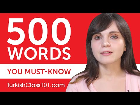 500 Words Every Turkish Beginner Must Know