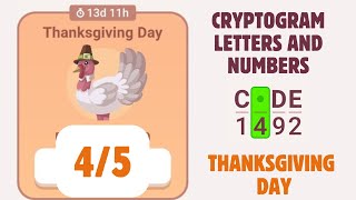Cryptogram Thanksgiving Day Event Solution | Chapter 4/5