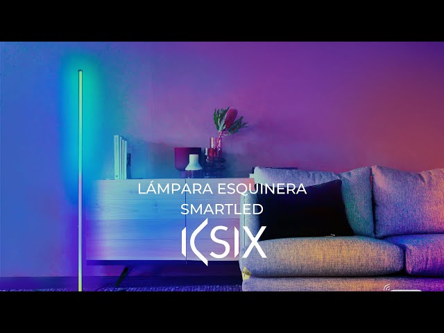 Lampada da terra angolare KSIX SmartLED 12W RGBWIC Nera video