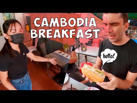 Cambodia Street Food Tour 🇰🇭 Phnom Penh Breakfast