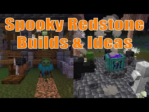 Spooky Redstone Ideas | Minecraft Halloween Decor Builds