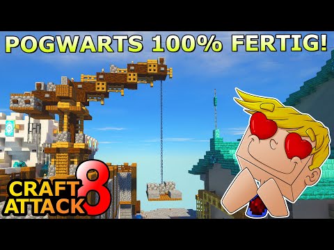 Pogwarts 100% FERTIG & Tod mit 3000 Leveln! - Minecraft Craft Attack 8 #258