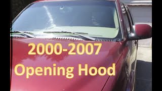 How to Open Hood Latch 2000-2007 Cadillac Escalade GMC Sierra Pickup Tahoe Yukon GM