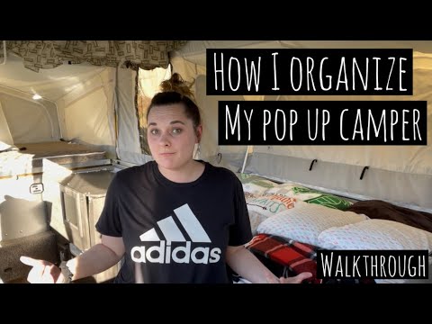 How I organize my Pop Up Camper