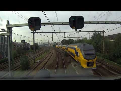 A train driver's view: Amsterdam CS - Almere Centrum, ICM, 22-Sep-2017.