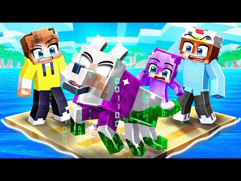 I Pretended to be a DOG Then Used HACKS on One Raft!