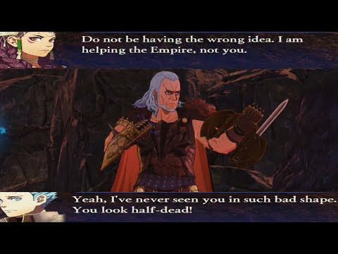 Fire Emblem Warriors: Three Hopes - Petra, Caspar, & Edelgard Saving Count Bergliez Unique Dialogue