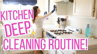 KITCHEN DEEP CLEANING ROUTINE 2017 | CLEAN WITH ME | SPEED CLEANING | Hayley Paige