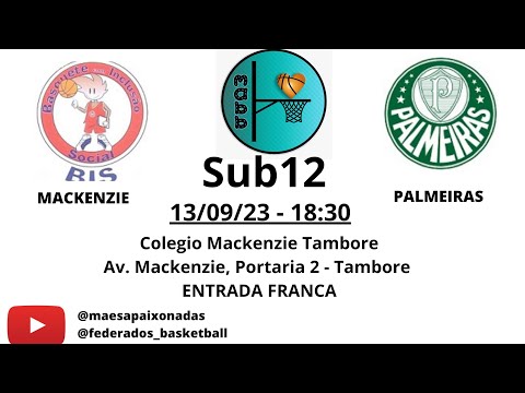 FPB - 13/09/23 - Sub12 - Campeonato Paulista 2023 - Mackenzie 63 x 79 Palmeiras