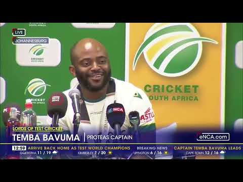 "It was quiet overwhelming," says Proteas Captain Temba Bavuma,