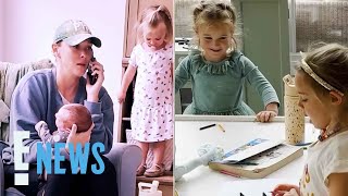 Kylie Kelce Recruits All 4 Daughters To Share Podcast Update | E! News