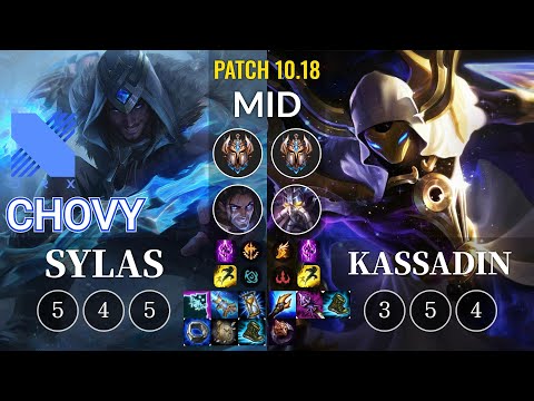 DRX Chovy Sylas vs Kassadin Mid - KR Patch 10.18